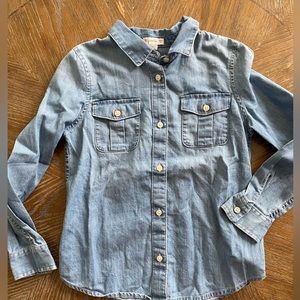 Crewcuts button down Girls Size 8